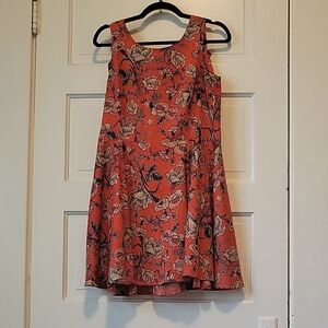 MINKPINK Floral Coral Mini Dress